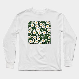 White Daisies Long Sleeve T-Shirt